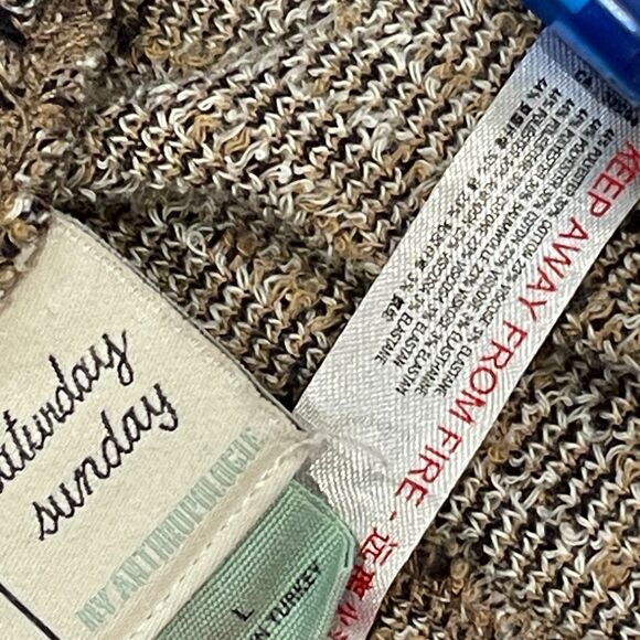 ~ Anthropologie LG P * 3pc Boho Set Bundle Top Skirt Pants-Retro Brown Black LGp - Picture 11 of 16